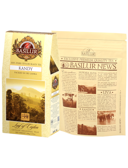 Basilur Чай чорний Лист Цейлону Канді листовий 100 г, зображення 2