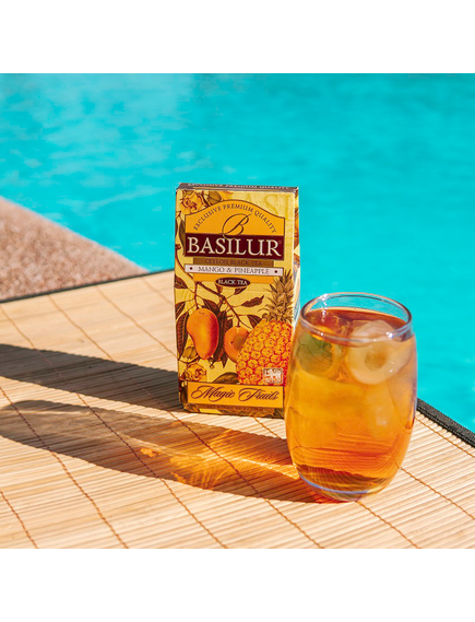 Basilur Magic Fruits Чай чорний Манго-Ананас листовий 100 г, зображення 4