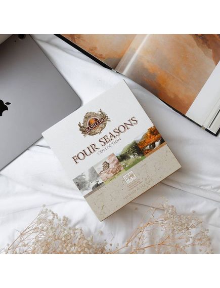 Basilur Чайний набір Чотири Сезони Асорті 4 види по 10 пакетиків-саше 80 г, зображення 3