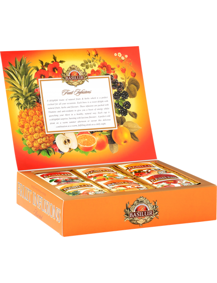 Basilur Чай фруктовий набір асорті Фруктові Коктейлі пакет 60 шт*1,8 г, зображення 2