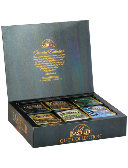 Basilur Чайний набір Східна Класика Асорті 6 видів по 10 пакетиків-саше 110 г, зображення 2