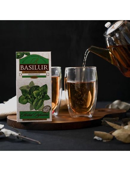 Basilur Чай трав'яний М'ята Перцева листовий 30 г, зображення 4