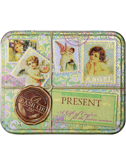 Basilur Чай зелений Подарунок Зелений листовий 100 г, зображення 2