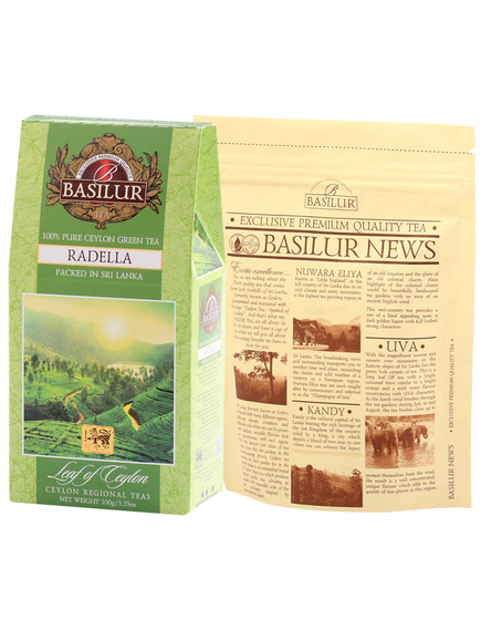Basilur Чай зелений Лист Цейлону Раделла листовий 100 г, зображення 2
