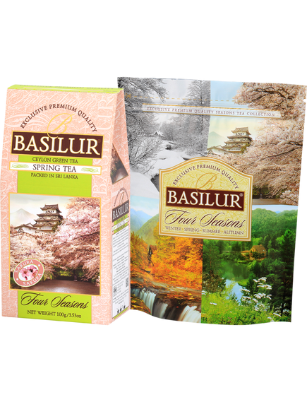 Basilur Four Seasons Чай зелений Весняний Чай листовий 100 г, зображення 2