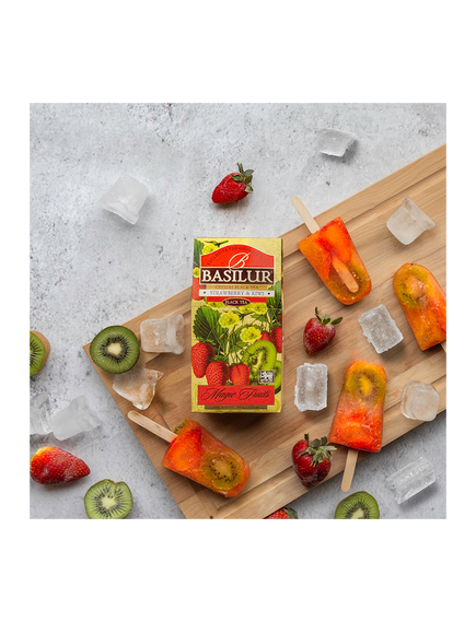 Basilur Magic Fruits Чай чорний Полуниця-Ківі листовий 100 г, зображення 4