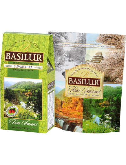 Basilur Four Seasons Чай зелений Літній Чай листовий 100 г, зображення 2