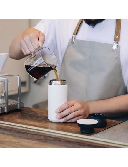 Термокружка Kinto Travel Tumbler білого кольору 350 мл, зображення 3