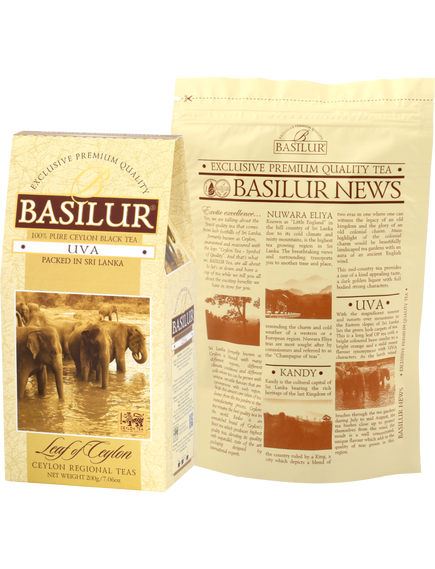Basilur Чай чорний Лист Цейлону Ува листовий 100 г, зображення 2
