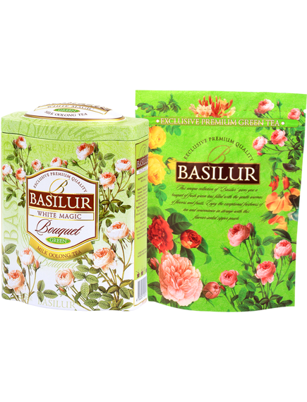 Basilur Bouquet Чай зелений Біла Магія листовий 100 г, зображення 2