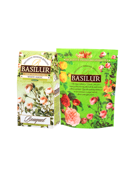 Basilur Bouquet Чай зелений Біла Магія листовий 100 г, зображення 2