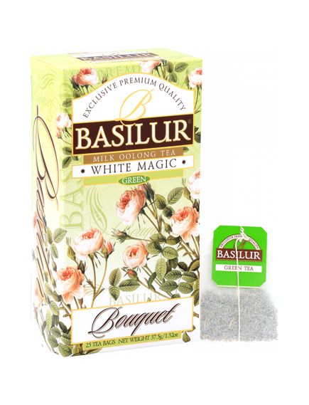 Basilur Bouquet Чай зелений Біла Магія пакет 25шт*1,5 г, зображення 2