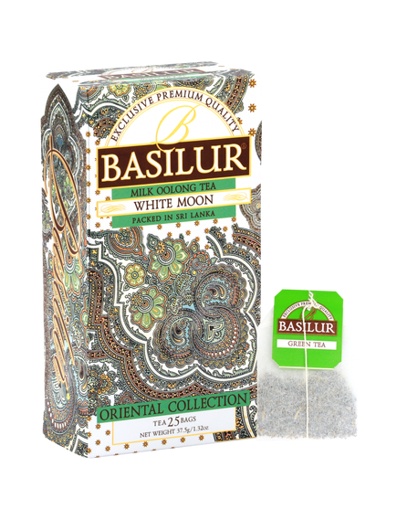 Basilur Oriental Collection Чай зелений Білий Місяць пакет 25шт*1,5 г, зображення 2