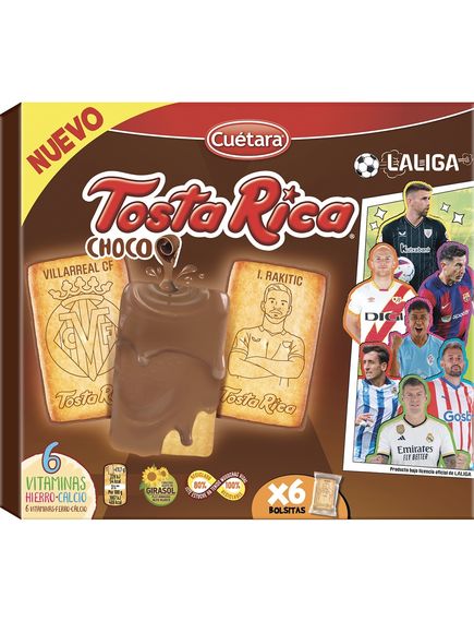 Cuetara Печиво дитяче в глазурі з молочного шоколаду Tosta Rica 210 г, зображення 2