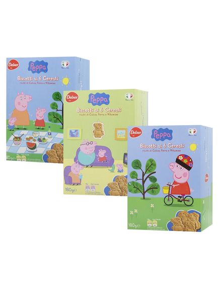 Delser Печиво дитяче злакове Свинка Пеппа з вітамінами та мінералами 180 г, зображення 2