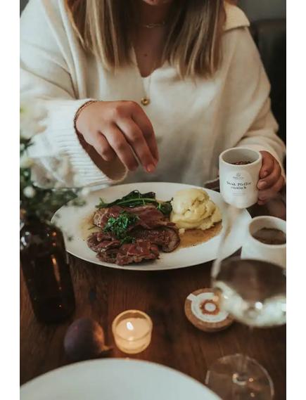 Potluck Суміш спецій Стейк в керамічному горщечку 80 г, зображення 2