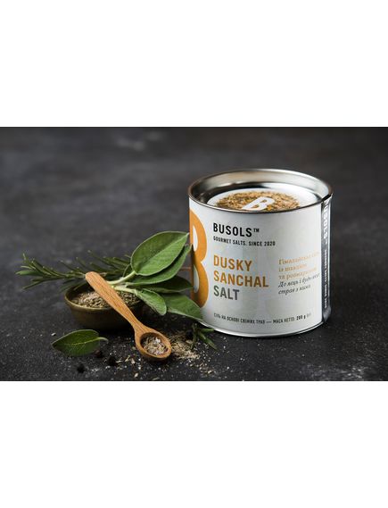 Busols Сіль Гімалайська із шавлією та розмарином Dusky Sanchal Salt 80 г, зображення 3