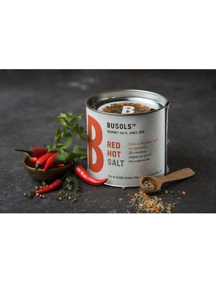 Busols Сіль з перцем Чилі та травами Red Hot Salt 80 г, зображення 3