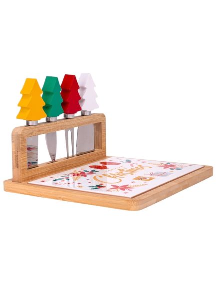 Блюдо для подачі різдвяне Сирна Дошка 22*15 см, зображення 2