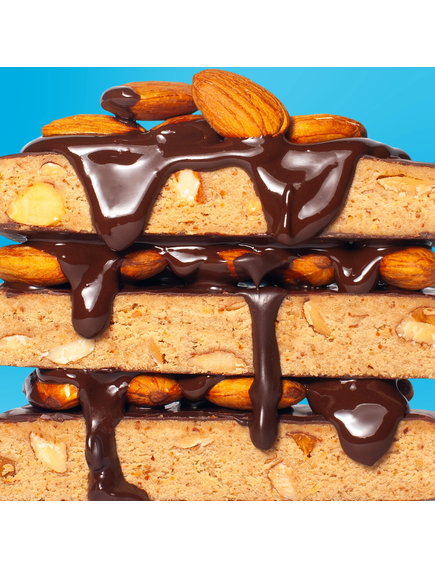 Fizi Набір протеїнових батончиків Шоколад + Мигдаль бокс 10шт*45 г, зображення 2