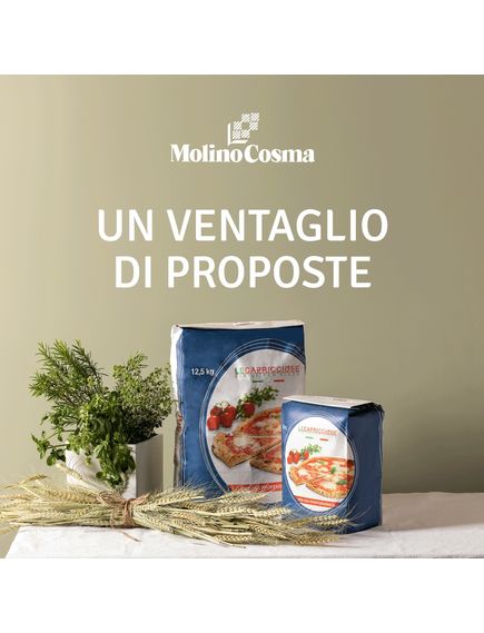 Molino Cosma Борошно пшеничне для піци Le Capricciose Super Blu 25 кг, зображення 2