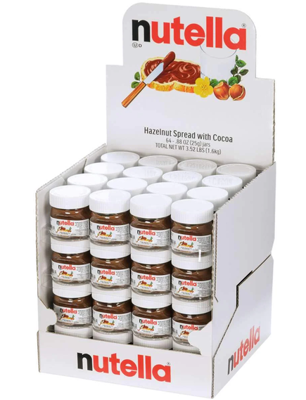 Nutella Mini Шоколадно-горіхова паста міні бокс 64шт*25 г, зображення 2