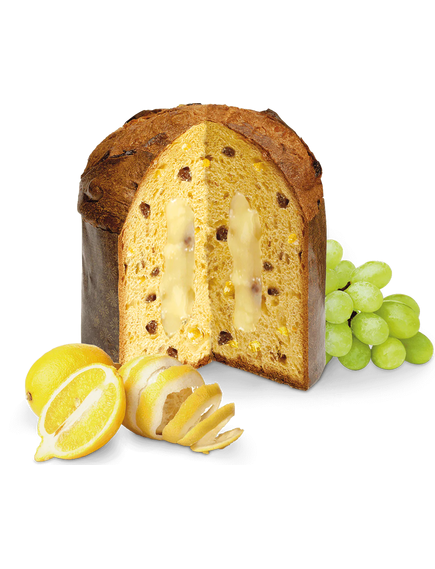 Панеттоне Loison Лимонний крем, родзинки та цукати 600 г, зображення 2