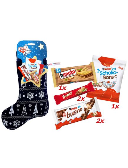 Kinder&Co Набір новорічний подарунковий Шкарпетка з солодощами 212 г, зображення 3