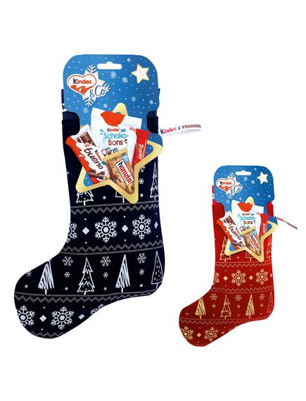 Kinder&Co Набір новорічний подарунковий Шкарпетка з солодощами 212 г, зображення 2