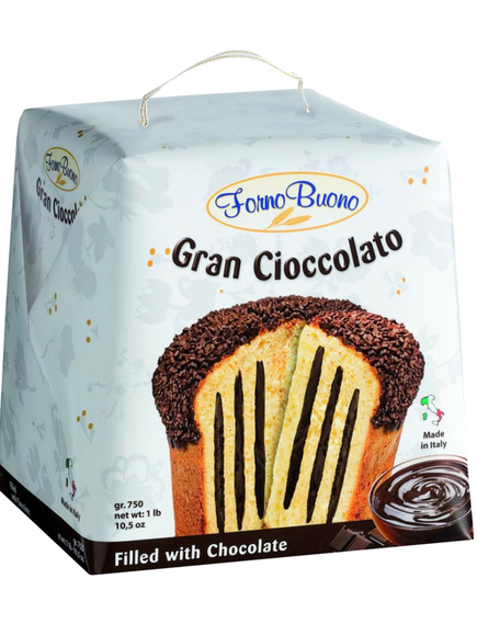 Панеттоне Різдвяний Pineta Forno Buono Шоколадний Крем 750 г, зображення 2