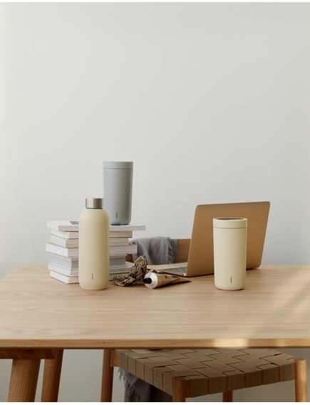 Stelton Термокружка сталева To Go Click жовтого кольору 400 мл, зображення 2