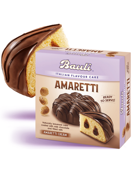 Bauli Торт Амаретті з кремом в шоколадній глазурі 450 г, зображення 2