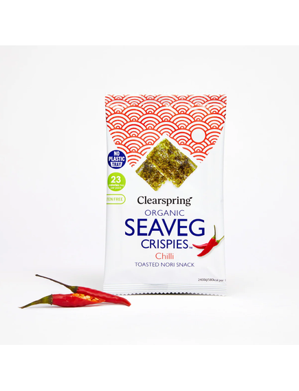Чипси з водоростей Норі з Чилі органічні Clearspring 4 г, зображення 2