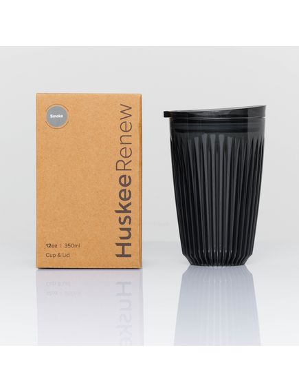 Huskee Чашка багаторазова для кави та чаю димчастого кольору Renew 355 мл, зображення 2