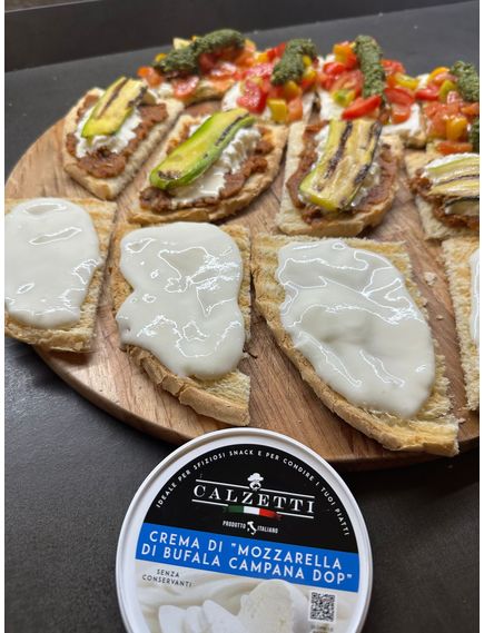 Calzetti Крем-сир плавлений Моцарелла ді Буфало Кампана DOP 125 г, зображення 2