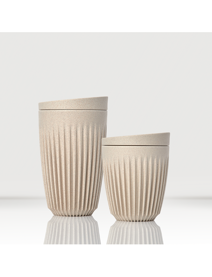 Huskee Чашка багаторазова для кави та чаю натурального кольору 355 мл, зображення 2