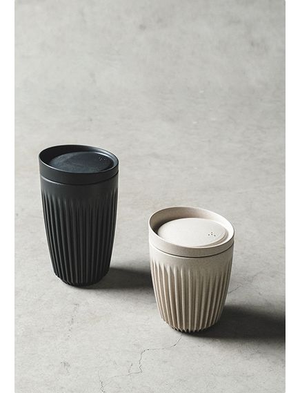 Huskee Чашка багаторазова для кави та чаю вугільного кольору 236 мл, зображення 2