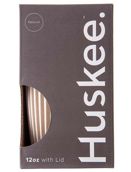 Huskee Чашка багаторазова для кави та чаю натурального кольору 355 мл, зображення 3