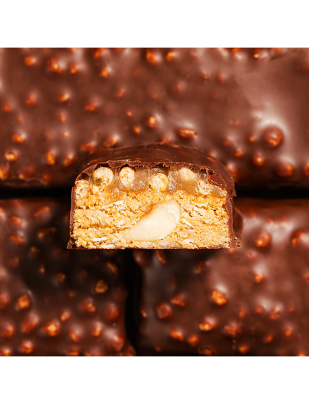 Fizi Батончики Mood Booster Хрусткий Фундук веганські без цукру набір 12шт*40 г, зображення 2