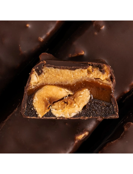 Fizi Батончики шоколадні Guilty Pleasure  Фундук-Карамель веганські без цукру набір 10шт*45 г, зображення 2