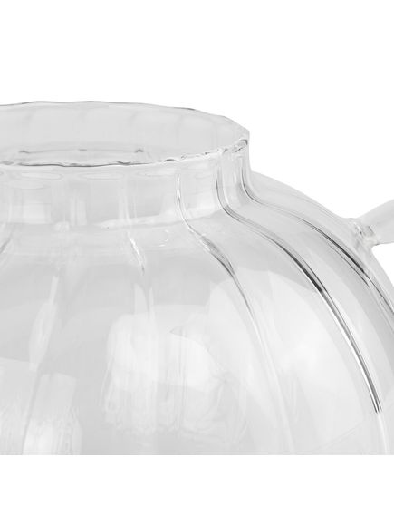 Чайник заварювальний скляний на бамбуковій підставці Brilliant 1200 мл, зображення 3