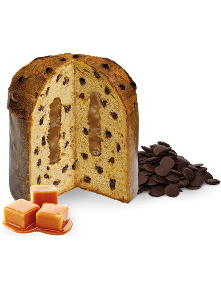 Панеттоне Loison Солона Карамель-Шоколад 600 г, зображення 2