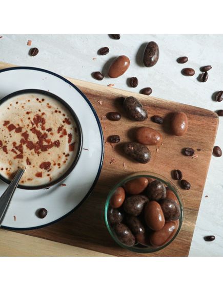 Medicis Мигдаль смажений з капучино в молочному шоколаді Типіка 140 г, зображення 2