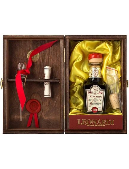 Leonardi Бальзаміко Витриманий 100 Років Gold Reserve в подарунковому боксі 100 мл, зображення 2