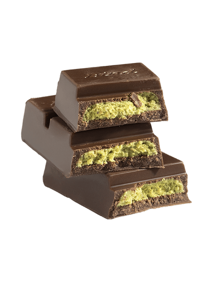 Bind Батончик шоколадний молочний з фісташковою начинкою та кадаїфі 40 г, зображення 2