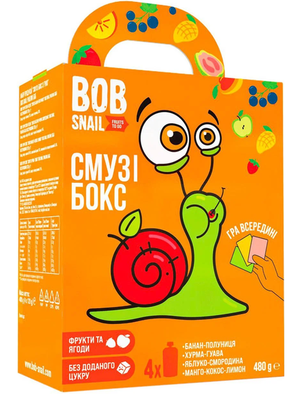 Bob Snail Смузі Бокс з грою 480 г, зображення 2