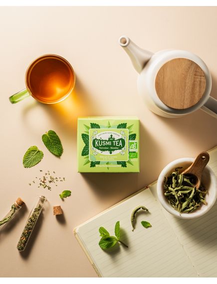 Kusmi Tea Чай трав'яний Вербена-М'ята органічний пакет 20шт*1,2 г, зображення 2