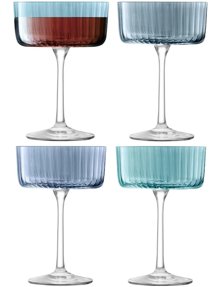 LSA Набір бокалів для шампанського Gems 230 мл 4 шт. Колір Сапфір Асорті, зображення 2