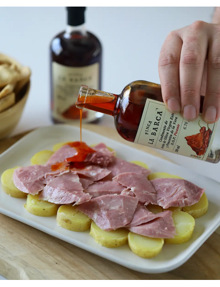 Finca La Barca Олія оливкова Extra Virgin з копченою паприкою Де Ла Вера DOP 200 мл, зображення 3