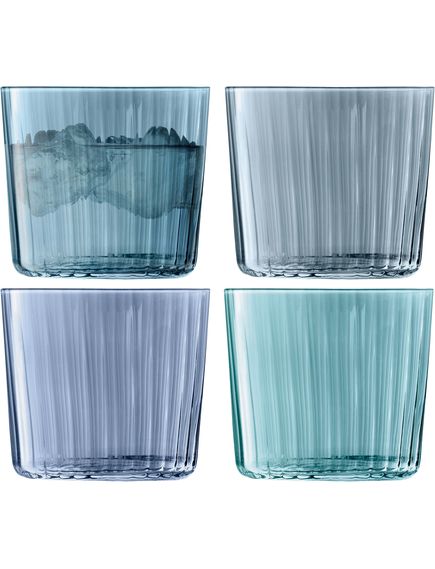 LSA Набір склянок тамблерів Gems 310 мл 4 шт. Колір Сапфір Асорті, зображення 2